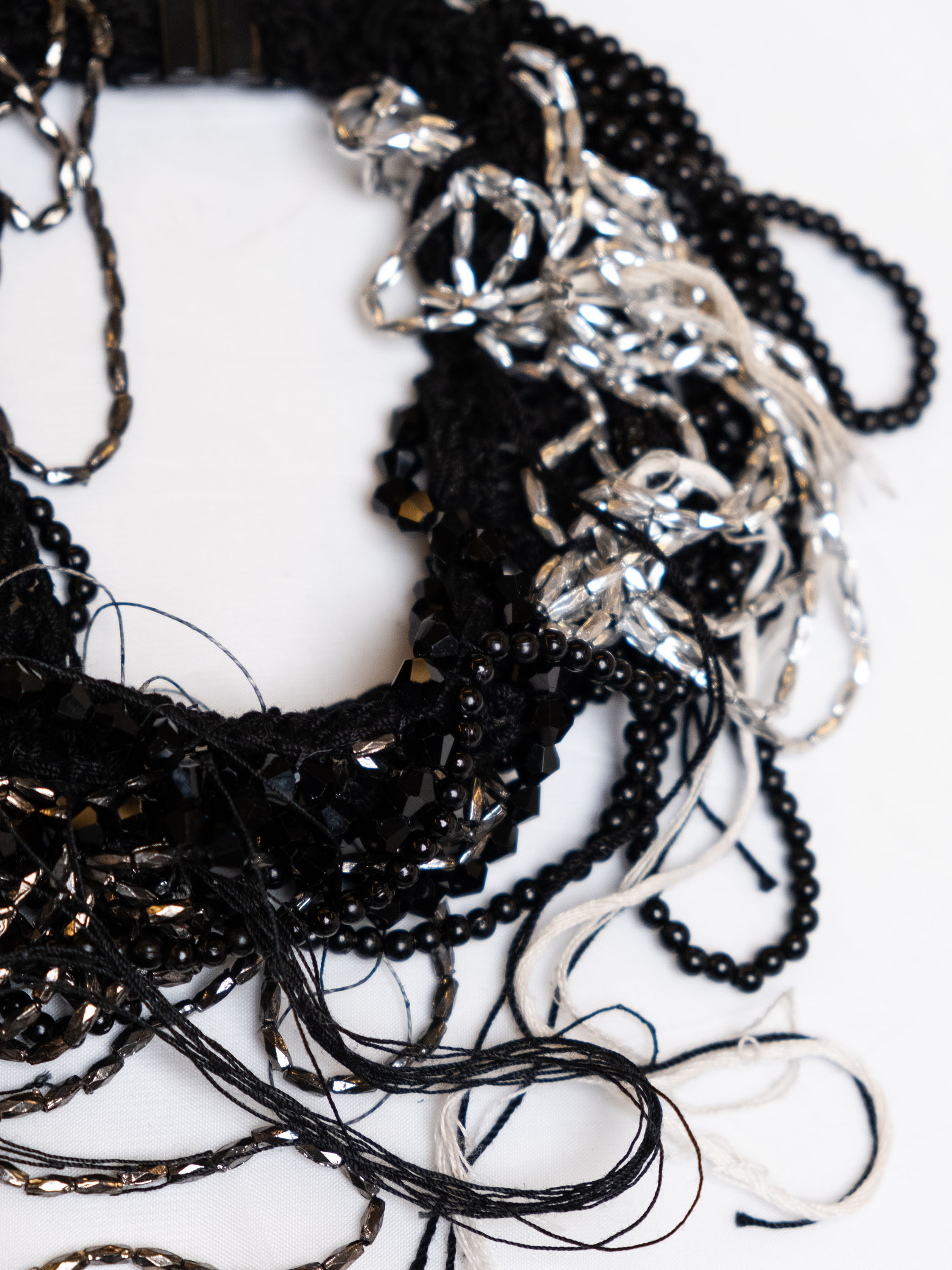 Beaded And Crocheted Choker