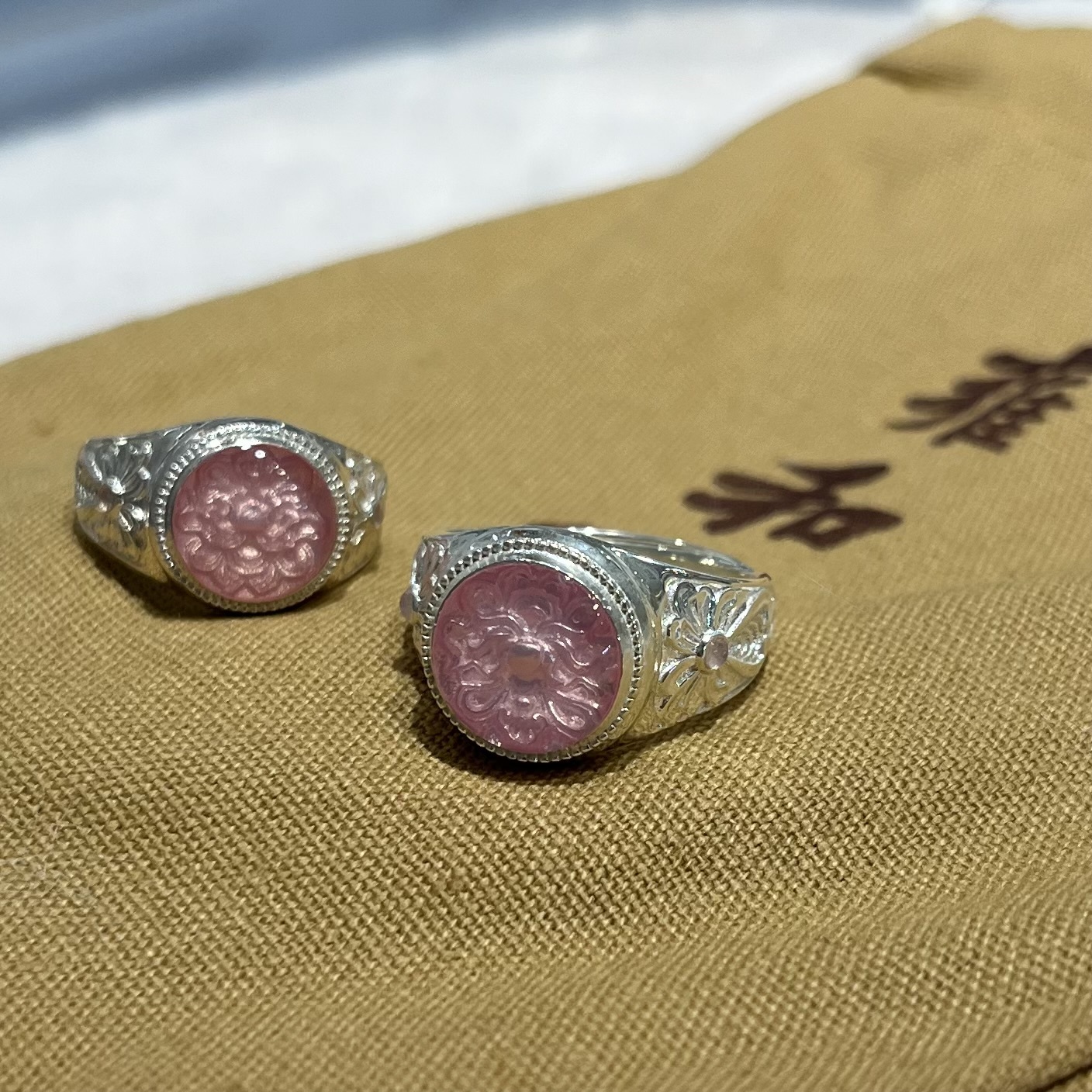 U) 雍和宮粉紅蓮花好事連連戒指