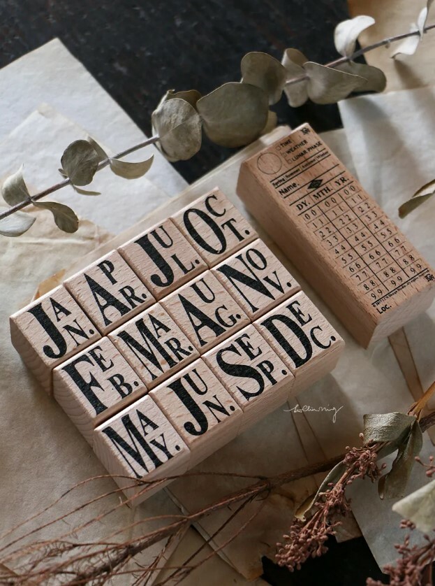 LCN Design Studio - Lin Chia Ning Rubber Stamp - Ticket stamp set A