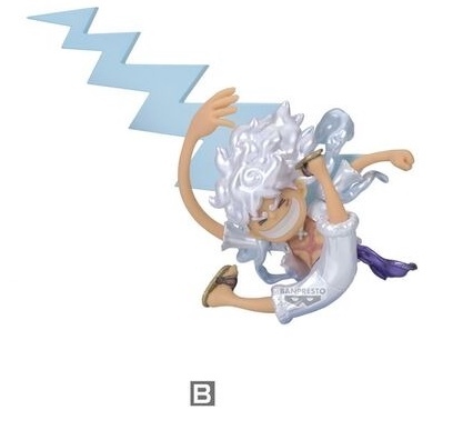 Banpresto [WCF] 海賊王 路飛 5檔收藏套裝 金屬色版 (#B)