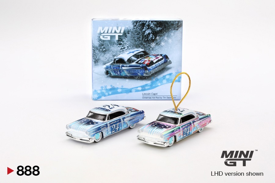 Mini GT 1/64 Lincoln Capri Christmas Hot Rod by Tim Sadchikov 2024 聖誕限定