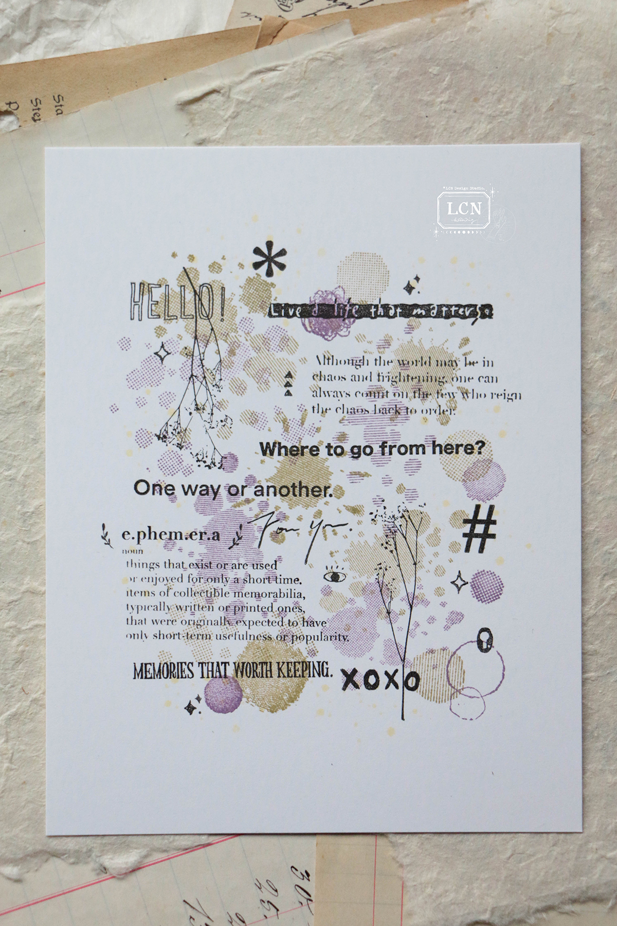 Lin Chia Ning Clear Stamp - Splashes