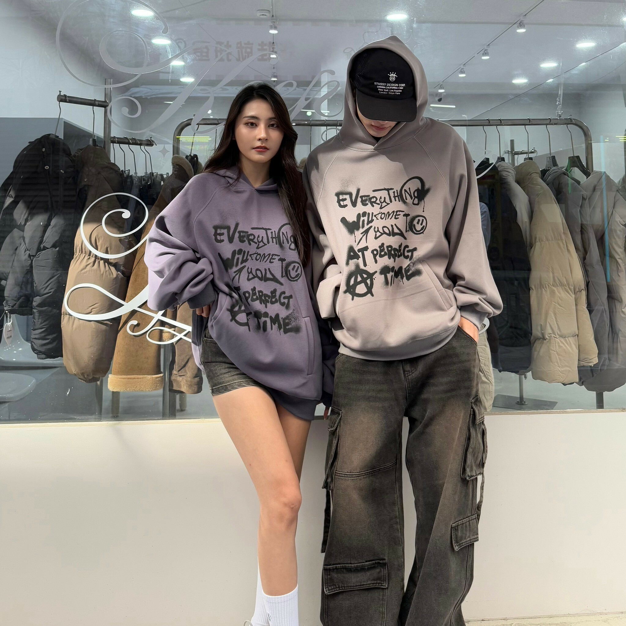 mmb街感塗鴉帽tee