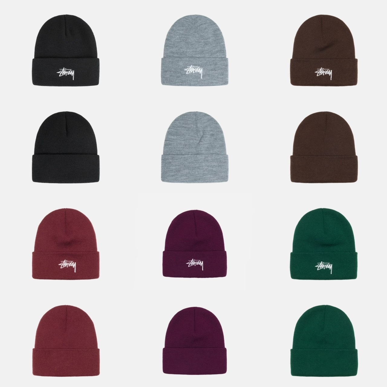 STUSSY CUFF BEANIE STOCK 字體 毛帽