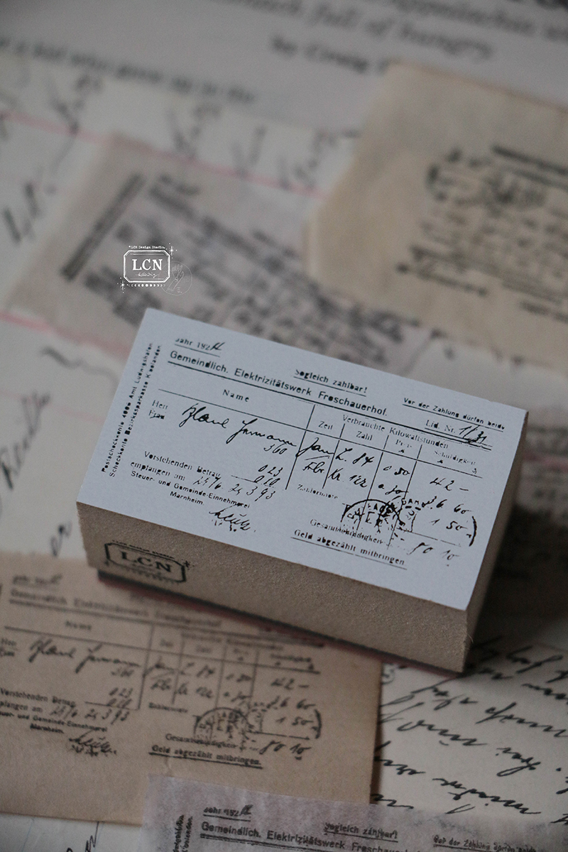 Lin Chia Ning Rubber Stamp - Receipt (L)