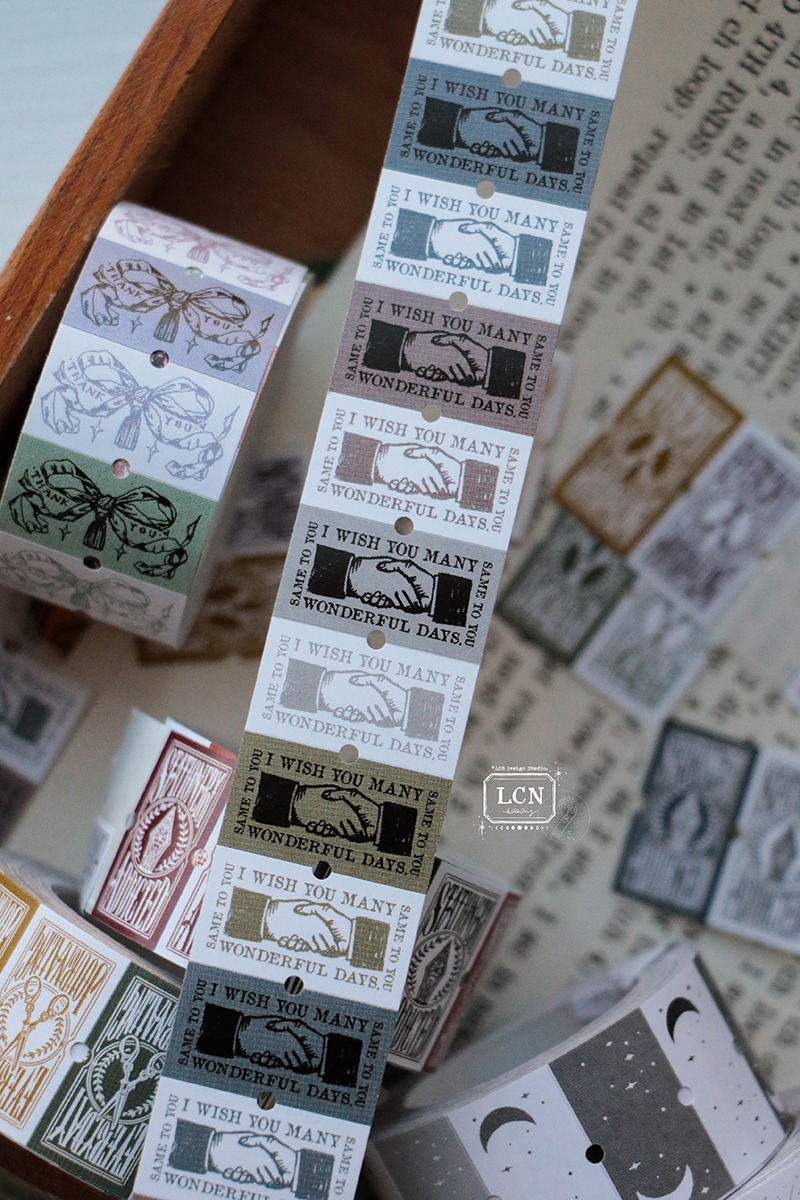 Lin Chia Ning Label Sticker Roll - I wish you many wonderful days