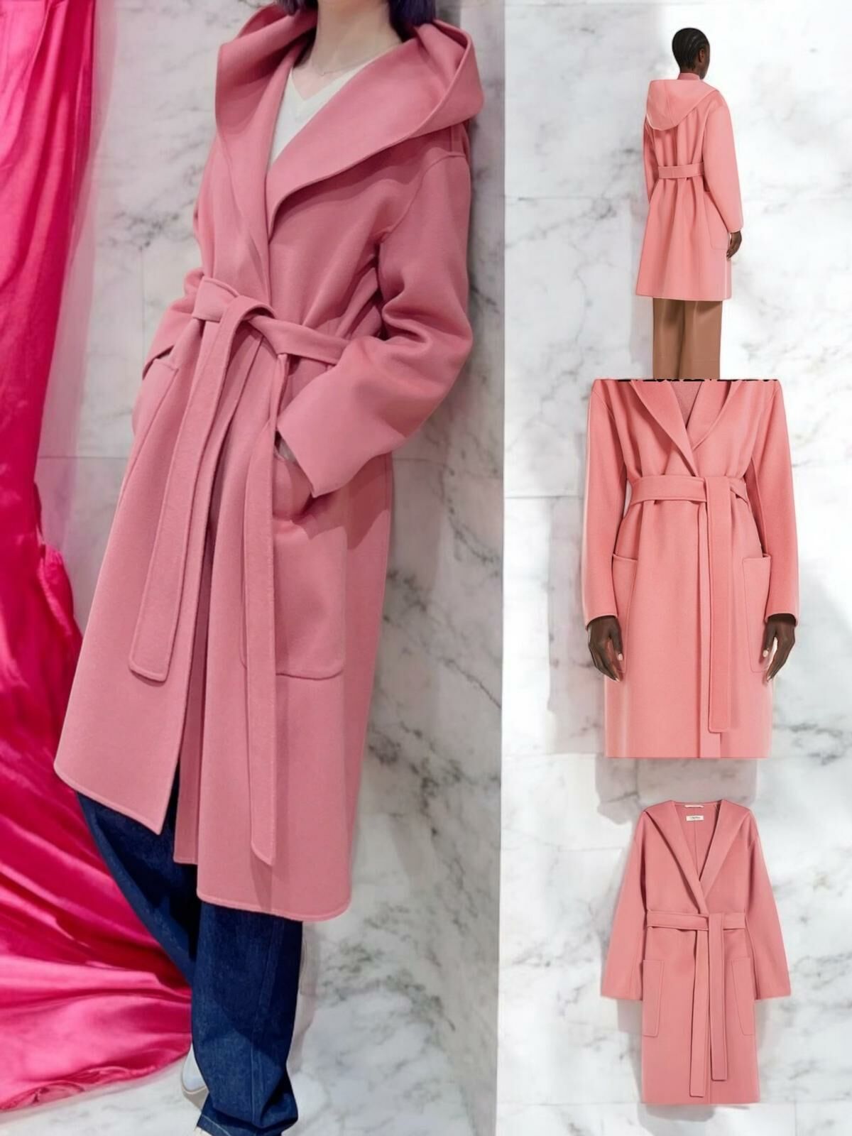 max mara 連帽雙面大衣