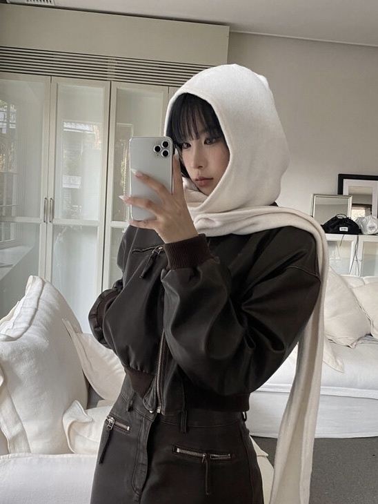 [PROJECT WAVE] WASHING LEATHER SKIRT