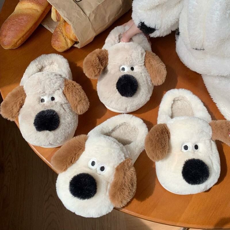 《12173》掌門狗冬天暖暖室內拖鞋