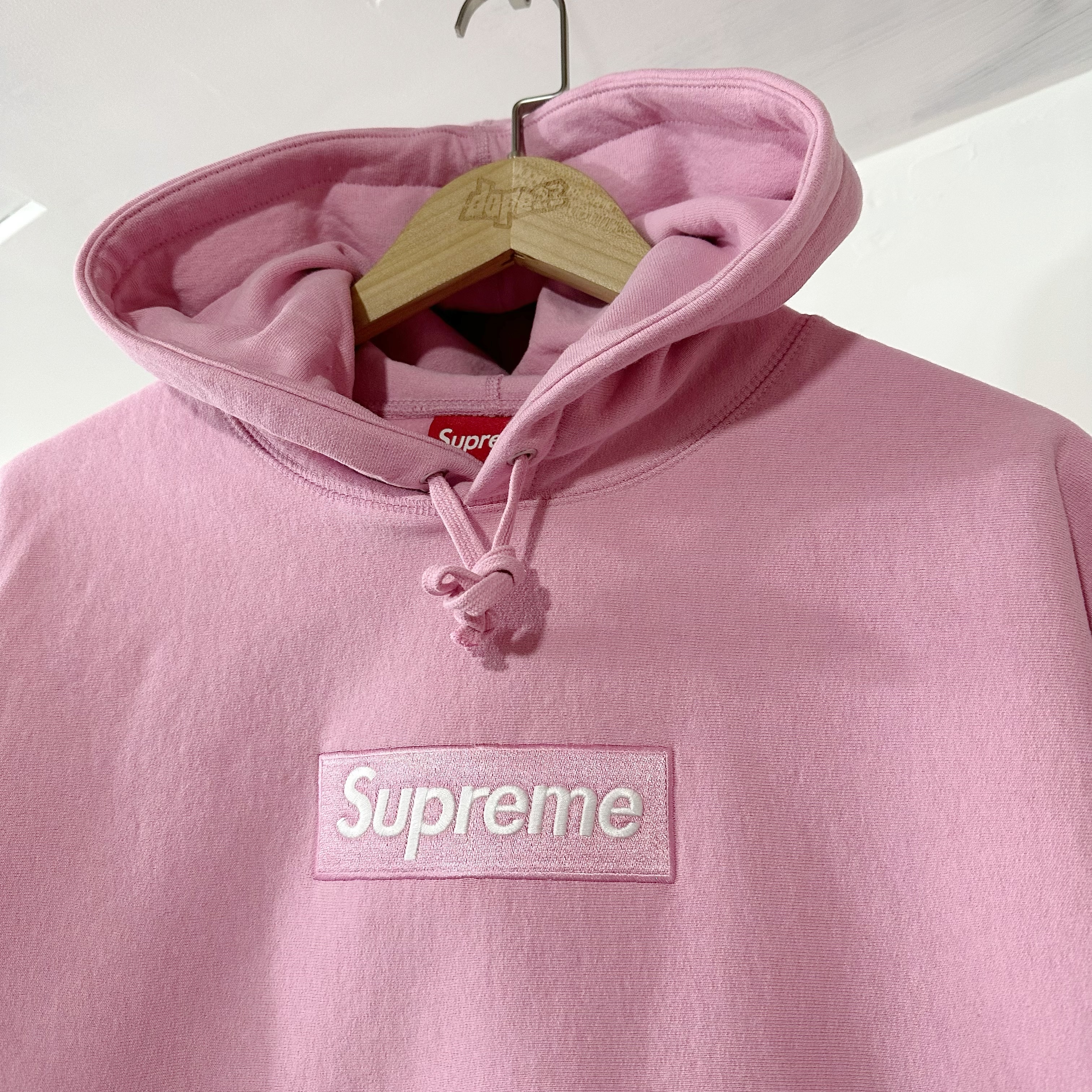 Supreme FW24 Box Logo Hooded Sweatshirt 衛衣 Pink