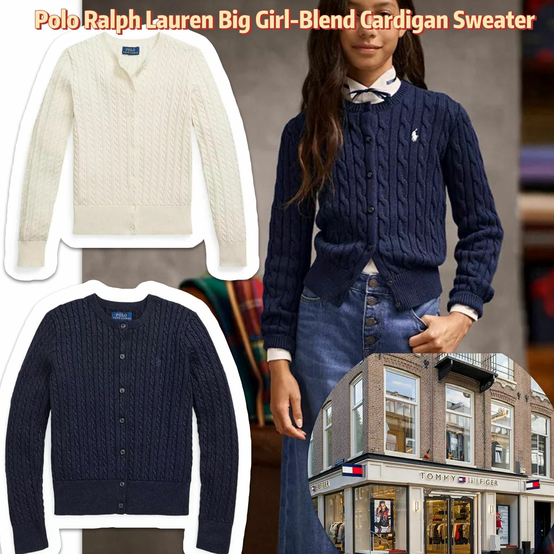 【預購】Polo Ralph Lauren Metallic Cable G121628 女童外套