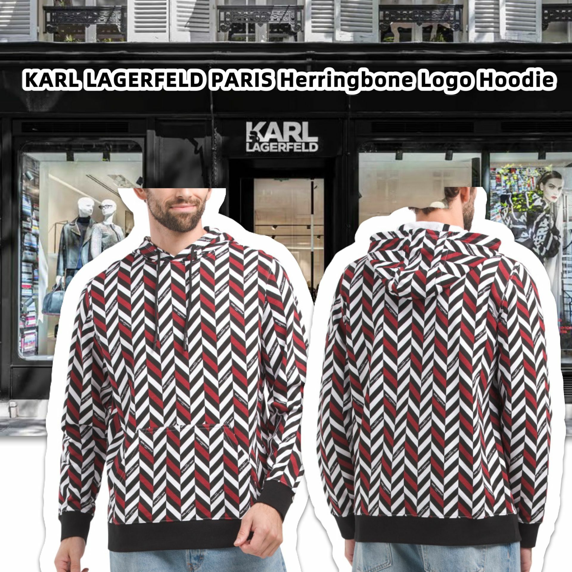 【預購】KARL LAGERFELD PARIS G121638 男裝拉鏈外套