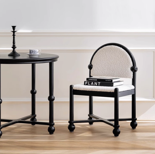 復古靠背圓球化妝椅