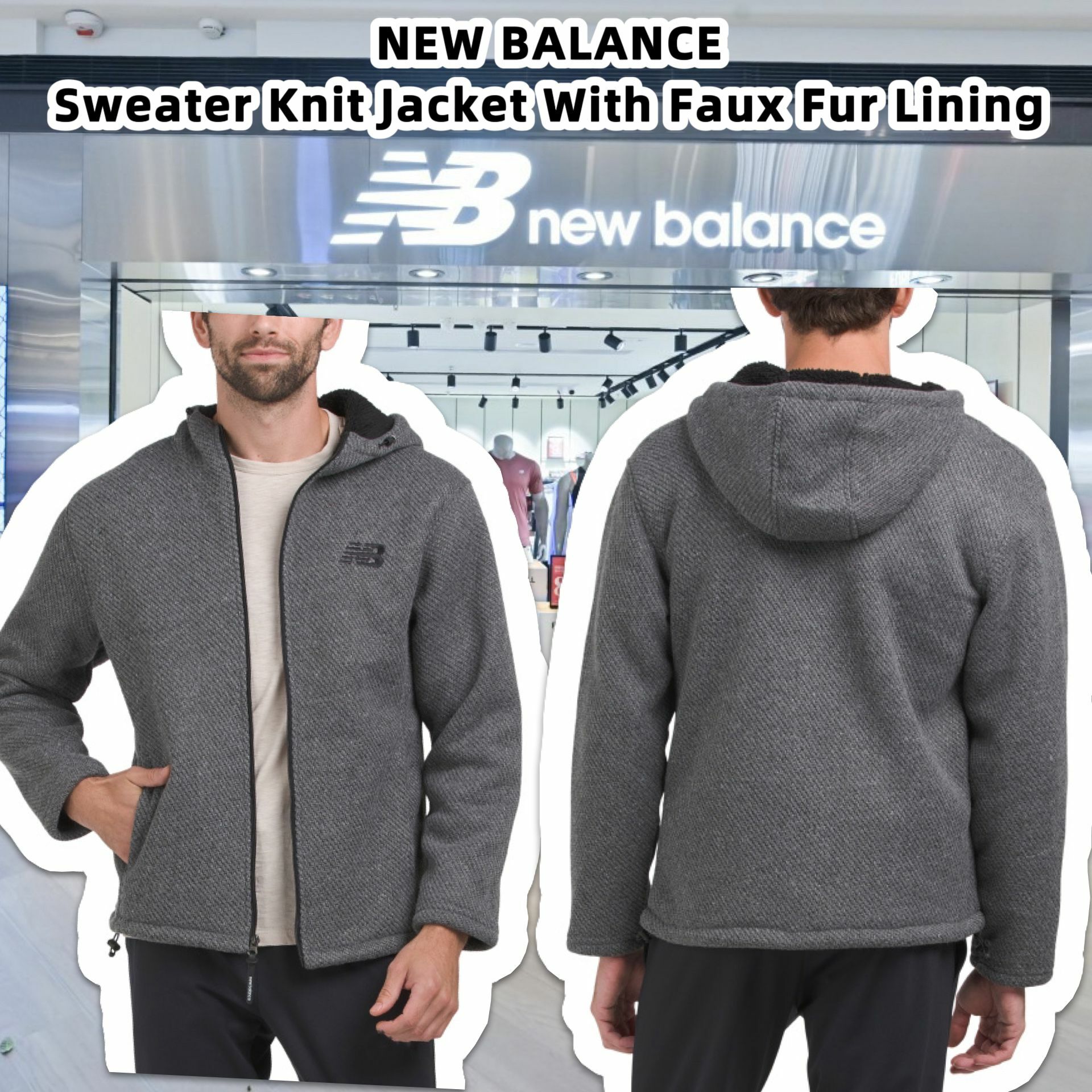 【預購】NEW BALANCE G121643 男裝拉鏈外套