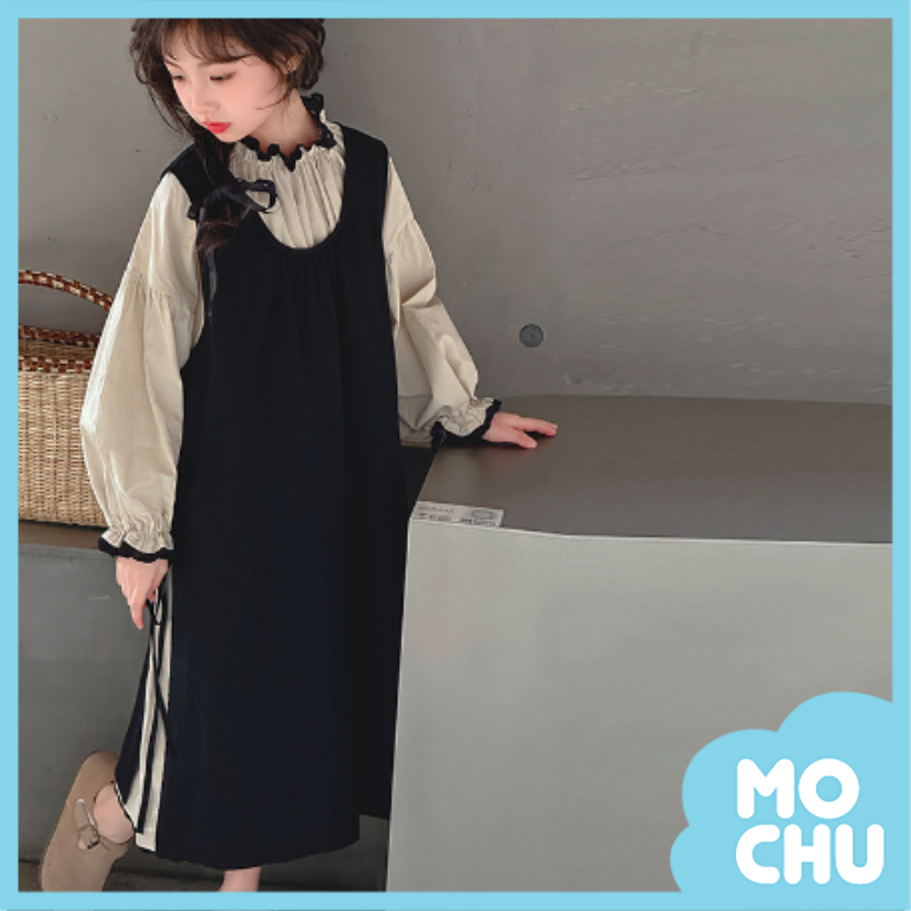 森林系兩件式連身裙套裝