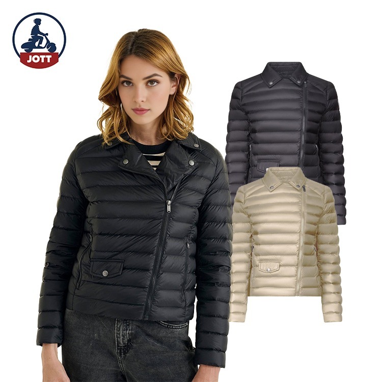【JOTT】EMI基本款斜拉鍊羽絨外套