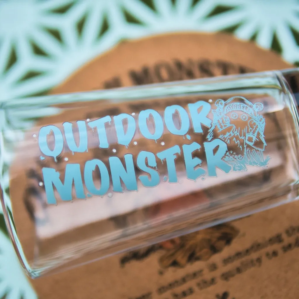 【HYGGELIG】× OutdoorMonster 文字玻璃杯 KUMA-ABURI