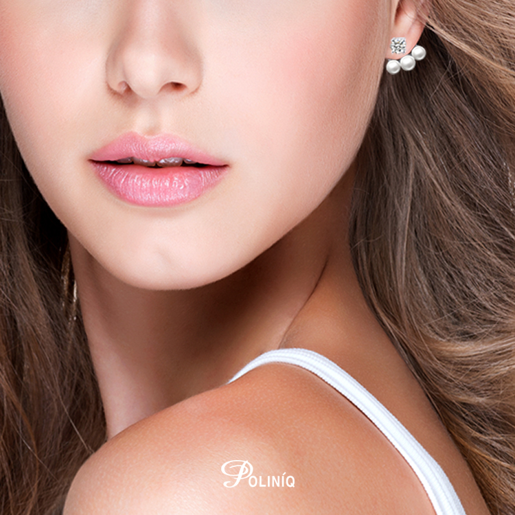 天然珍珠「Charm」 925純銀 雙層耳環-SPE0011