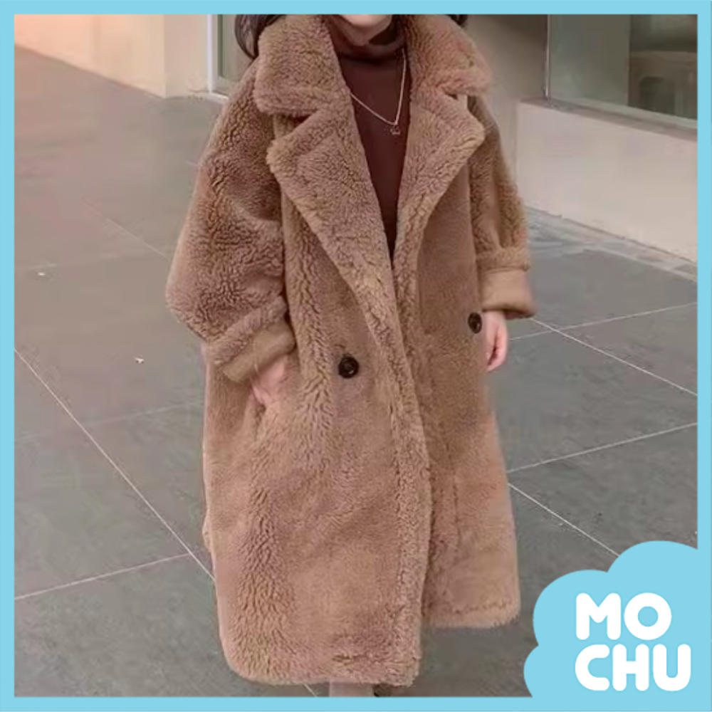 泰迪熊超柔夹棉加厚大衣(三色)