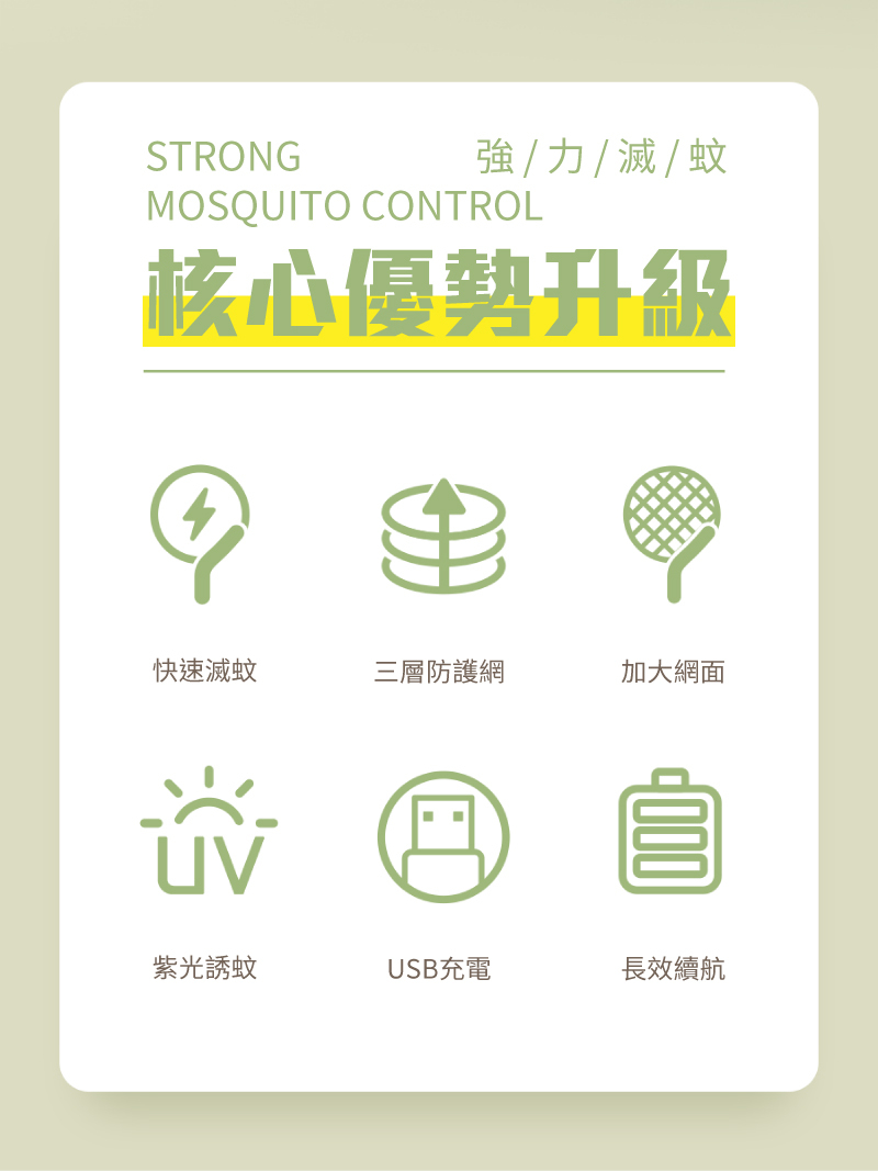 強力滅蚊 防護網 紫光誘蚊 長效續航