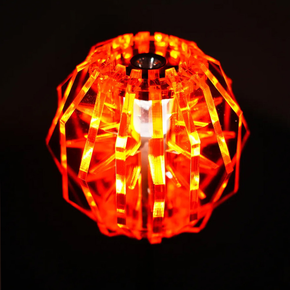 【幾何工廠】 壓克力燈罩 STELLA | 限量火焰橘