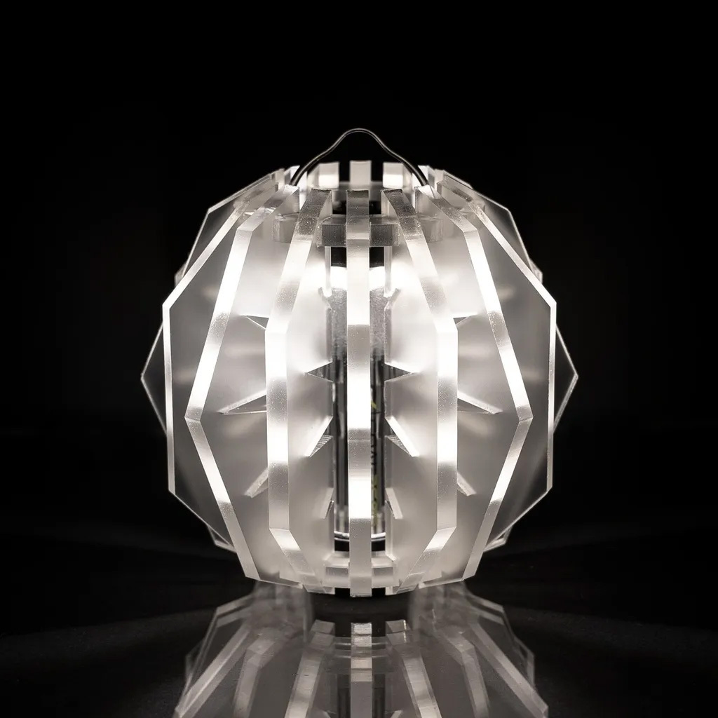 【幾何工廠】 壓克力燈罩 STELLA | 冰雪色