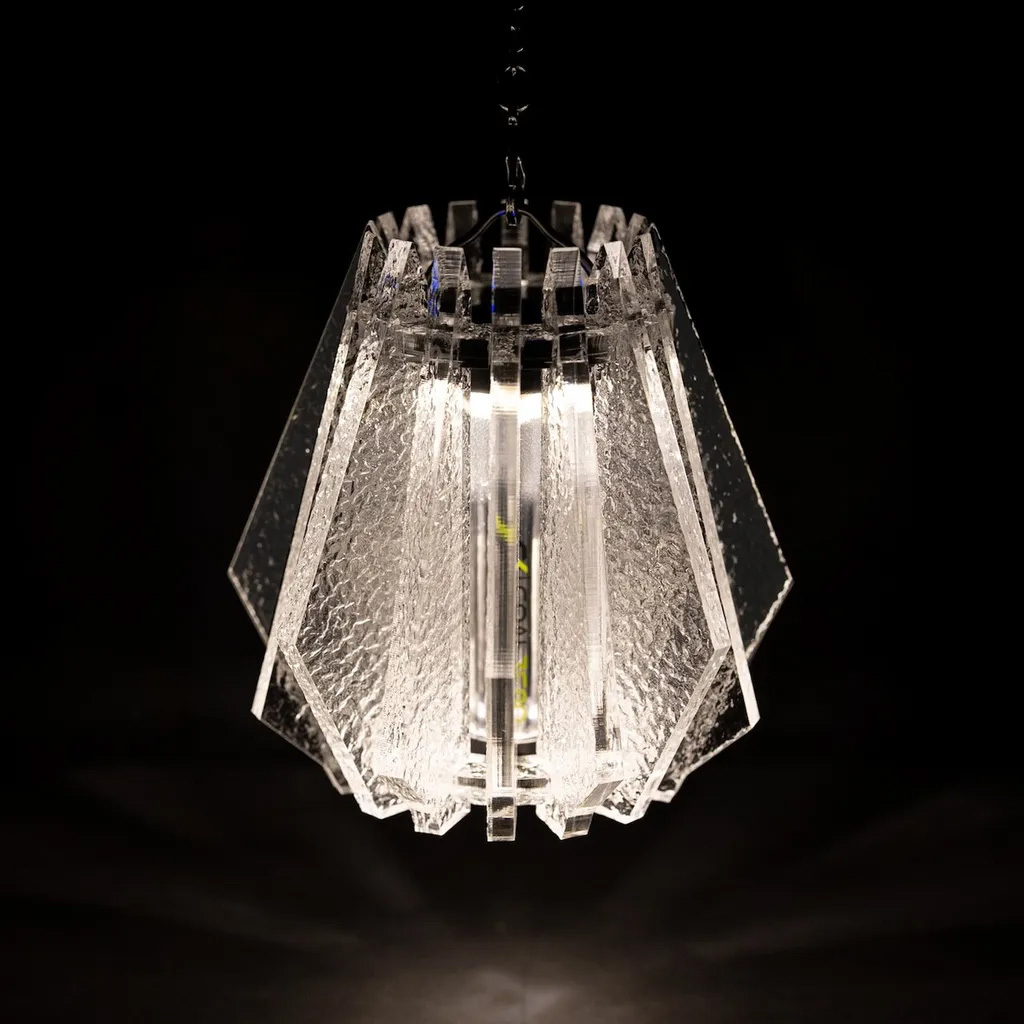 【幾何工廠】花瓣壓克力燈罩 | Retro Glass 水波紋