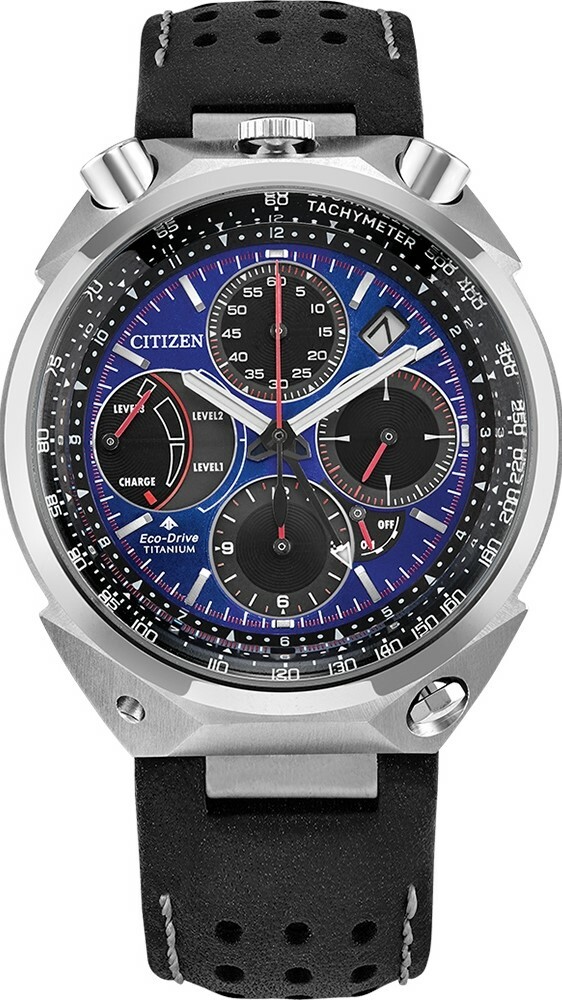 萬年鐘錶 - Citizen 星辰錶 PROMASTER “Tsuno Chrono”  賽車限量版牛頭錶 男錶 AV0088-01L  錶徑43.3MM