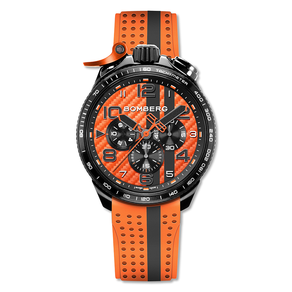 BOLT-68  Racing系列 烈焰橘賽車計時碼錶