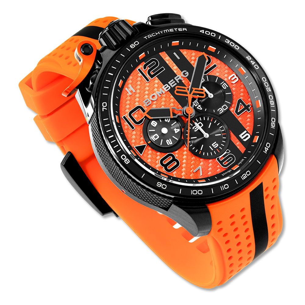 BOLT-68  Racing系列 烈焰橘賽車計時碼錶