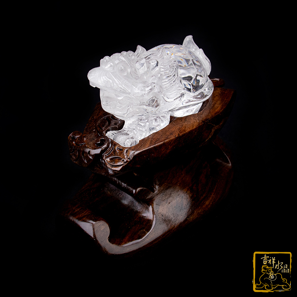 白水晶龍龜315g 轉運化太歲【吉祥水晶專賣店】