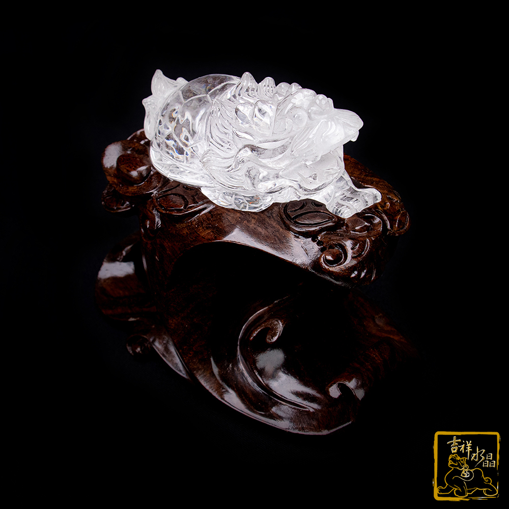 白水晶龍龜315g 轉運化太歲【吉祥水晶專賣店】