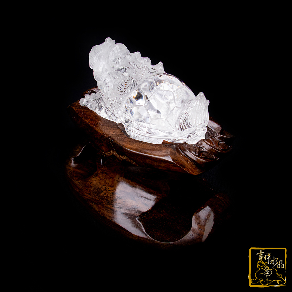 白水晶龍龜315g 轉運化太歲【吉祥水晶專賣店】