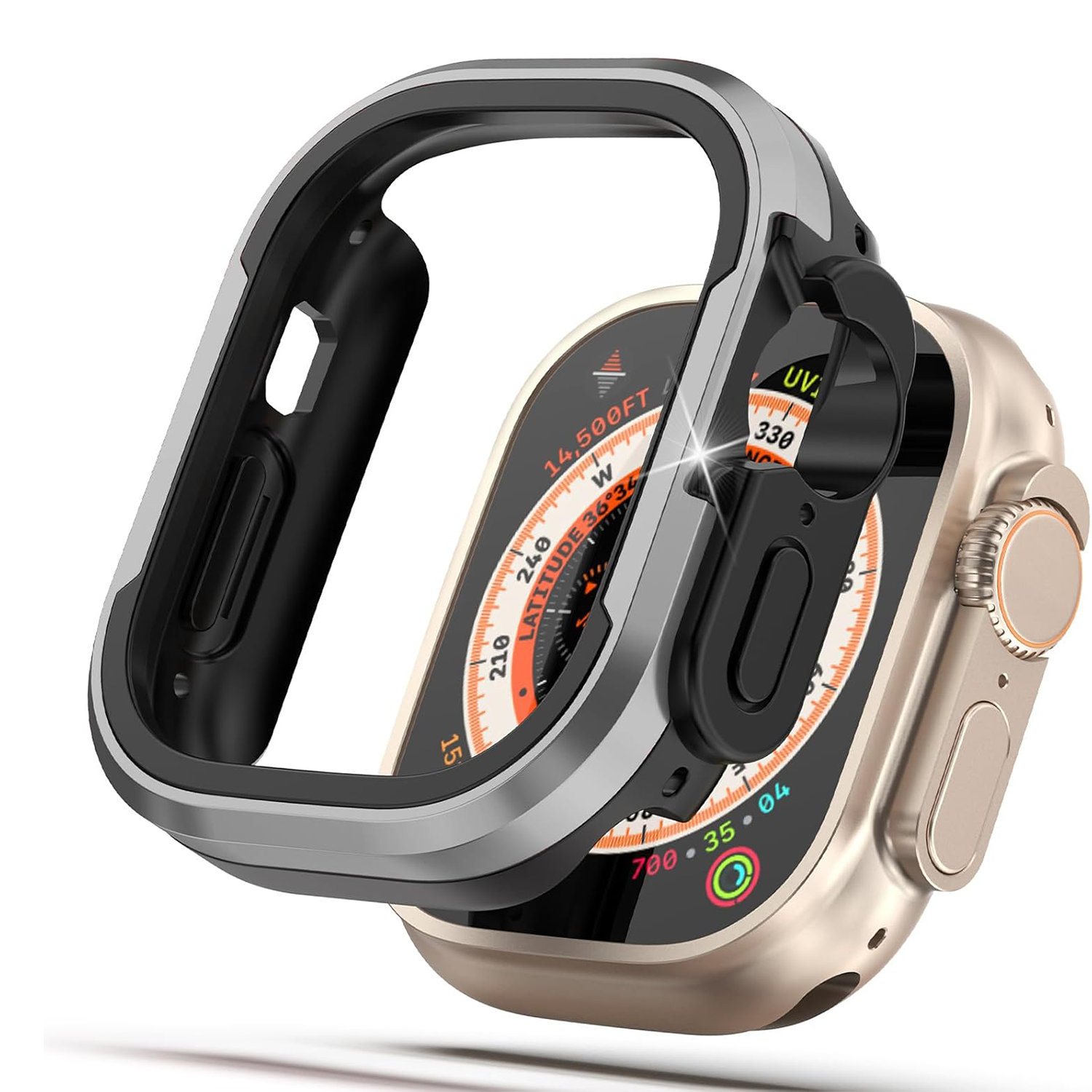 XPRO - Metal Shield - Apple Watch Case 屏幕保護金屬邊框雙層智能手錶保護殼