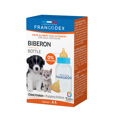 法國Francodex 貓狗合用奶瓶套裝120 ml