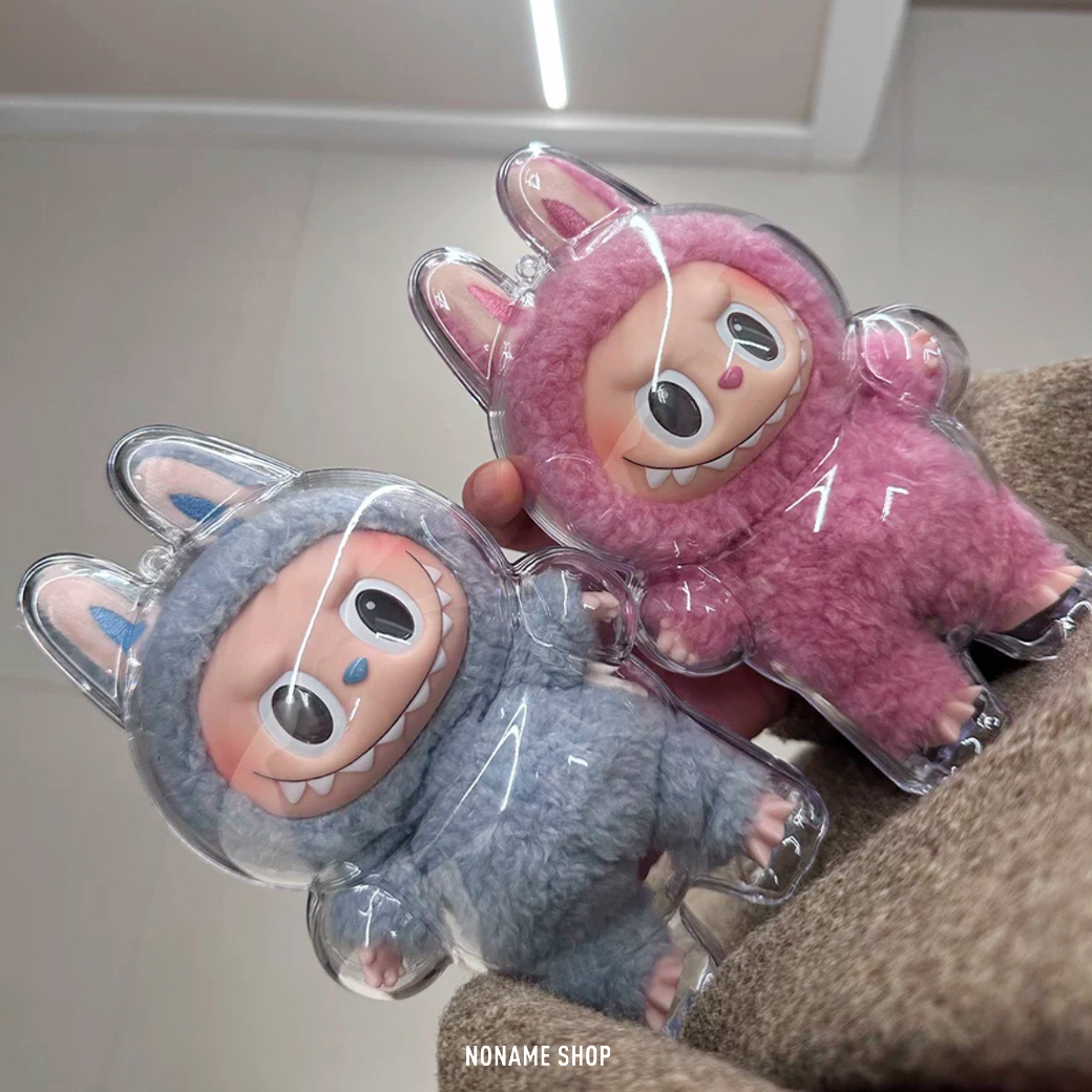 LABUBU 一代心動馬卡龍 / 三代前方高能 壓克力 透明 保護殼 (不含娃娃)