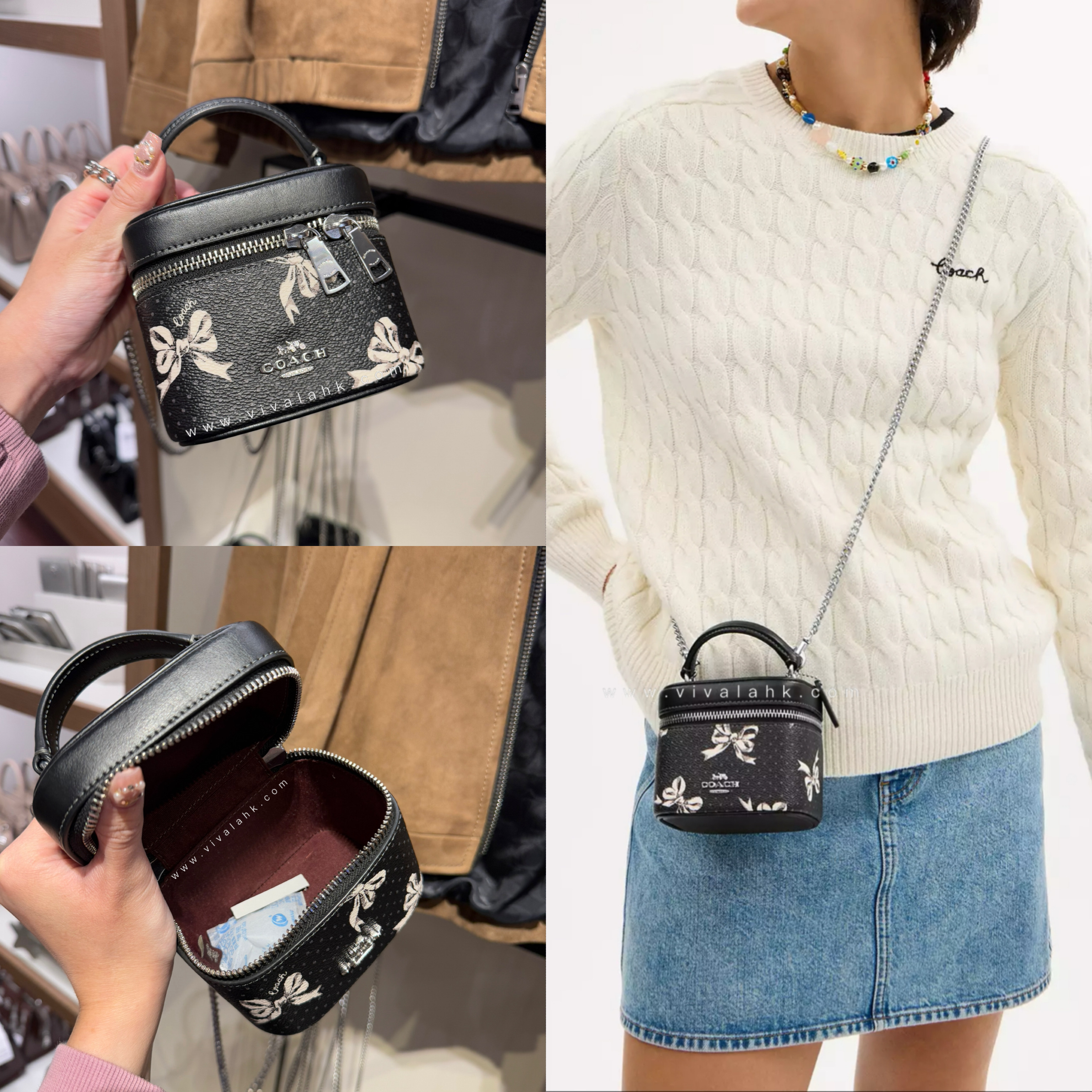 Coach - Ava 斜孭袋 (蝴蝶結花) (CZ523)