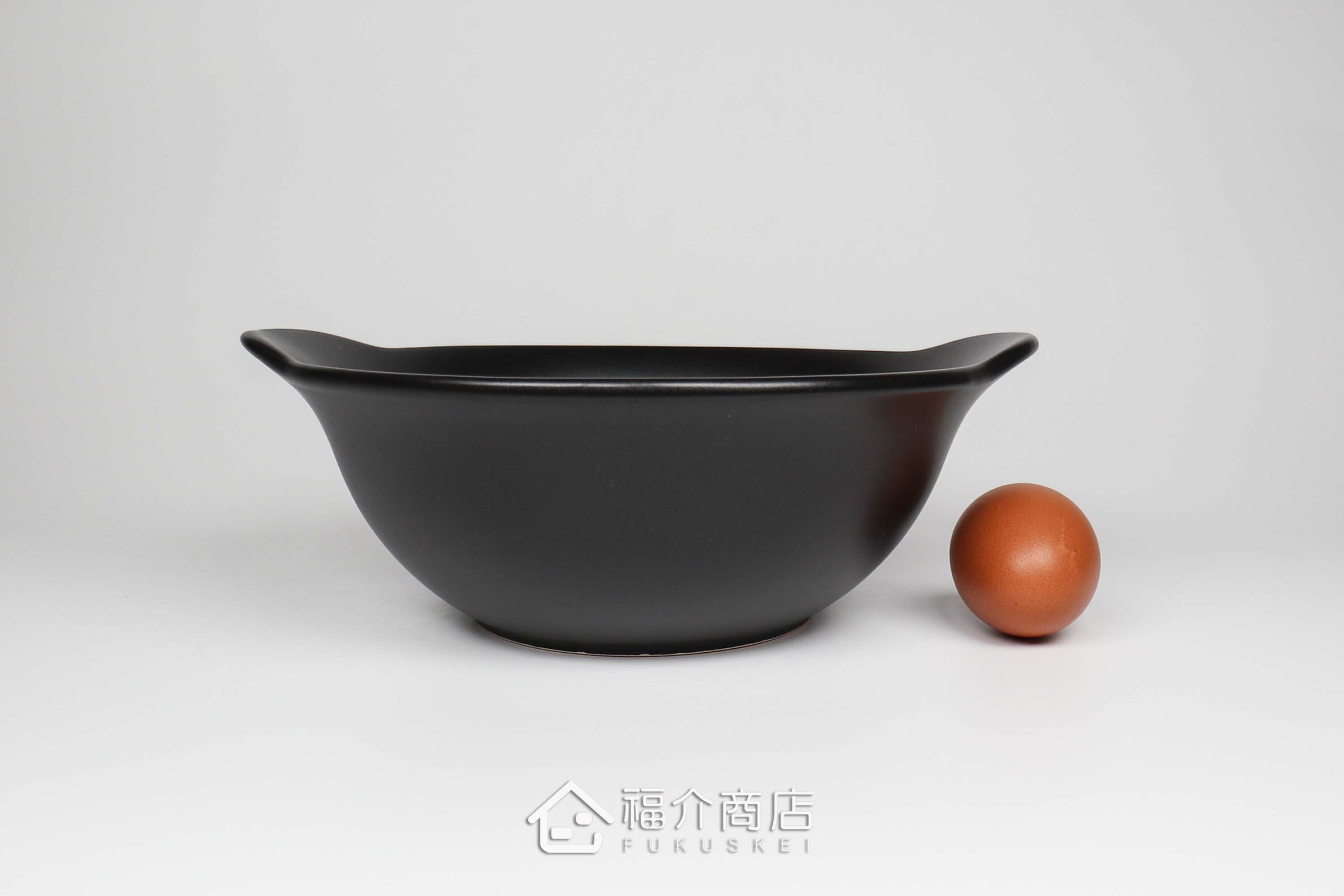 可用直火加熱的1200ml耐熱陶瓷拉麵碗與土雞蛋