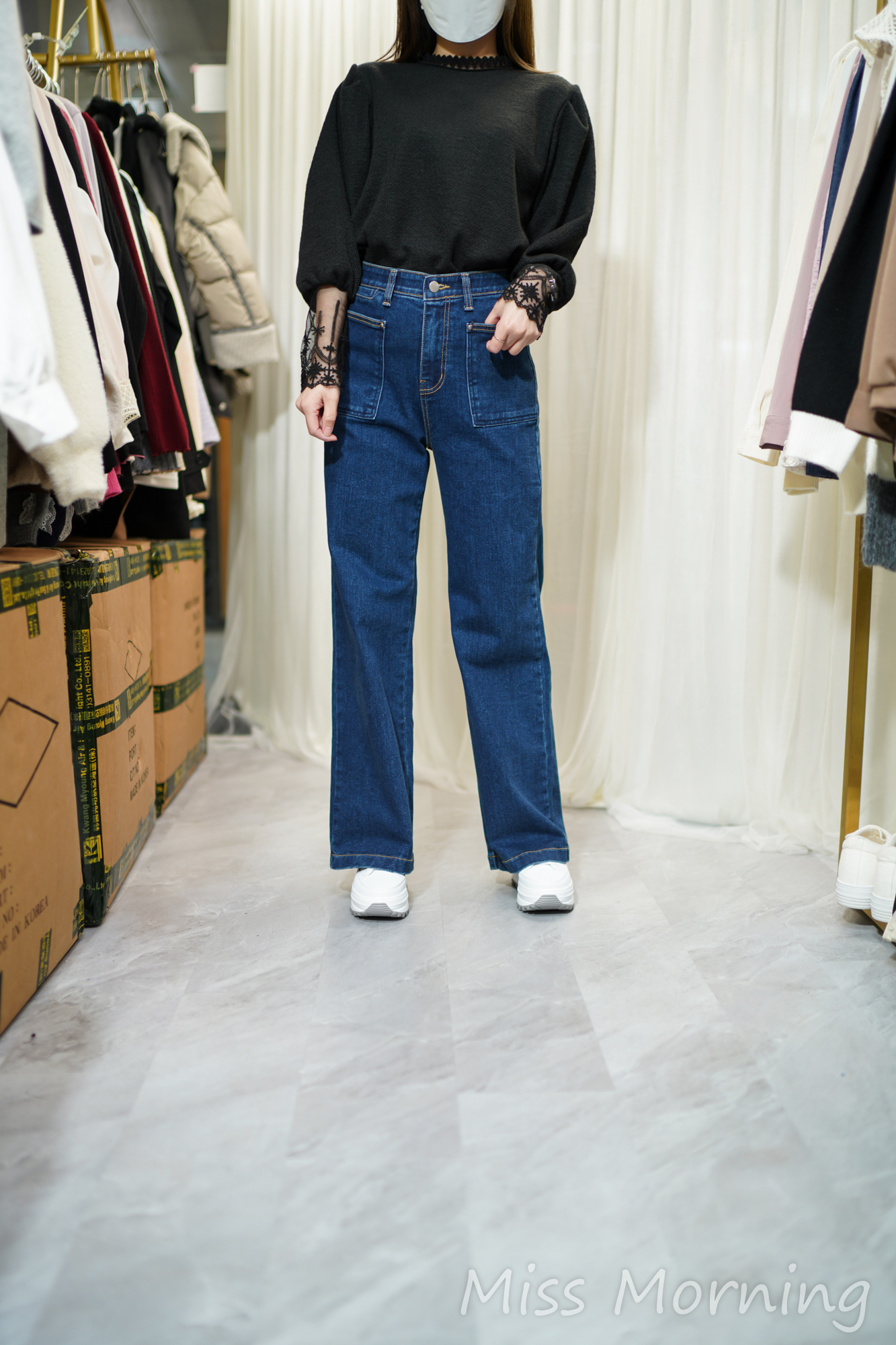 lace袖款上衣(14367)