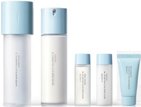 LANEIGE Water Bank 水庫補濕微質酸水乳套裝 (滋潤型)(中性至乾性肌) 5件裝