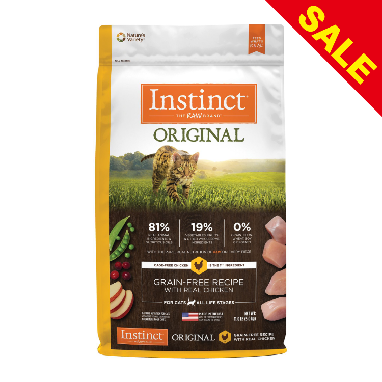 *限時特價* (原裝代理行貨) Nature's Variety Instinct 經典無穀物貓糧 - 雞肉 11lbs