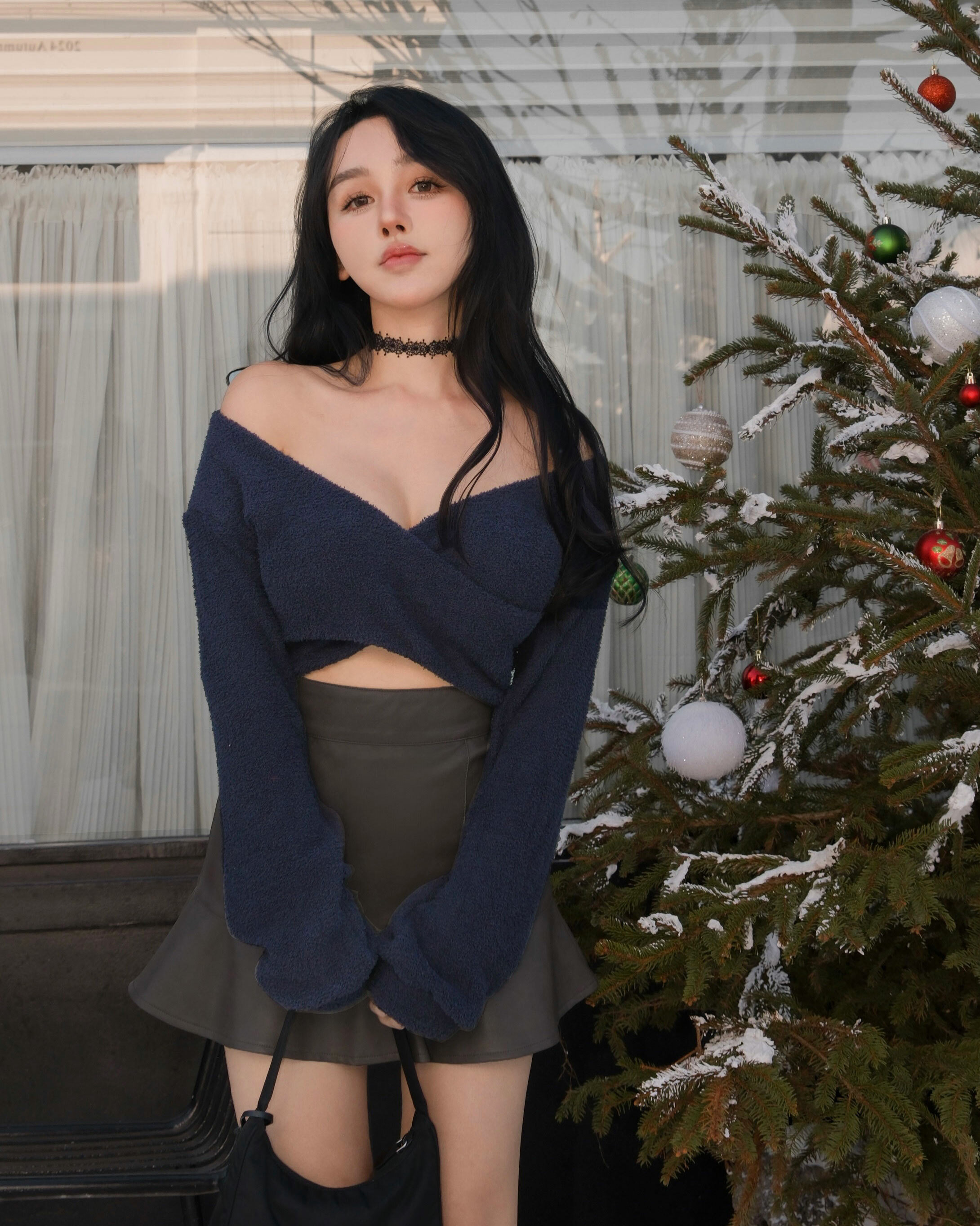 限量-慵懶毛巾布交叉短上衣