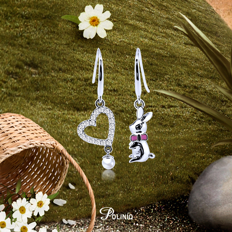 天然珍珠「童話」925純銀耳環-SDE0005