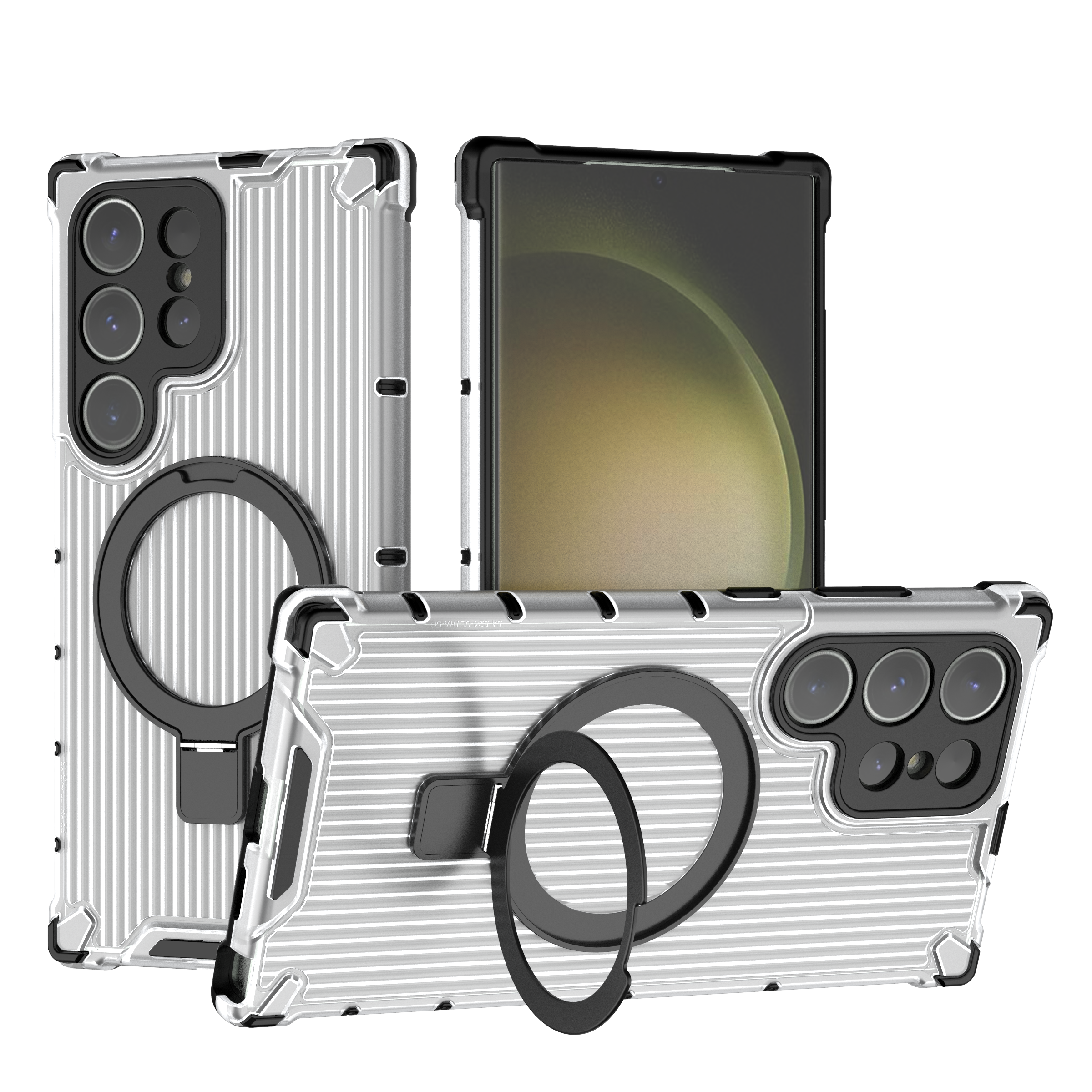 XPRO - Mag Matte Stripe - Samsung S25 Ultra Case 高度防撞磨砂磁吸充電支架手機保護殼