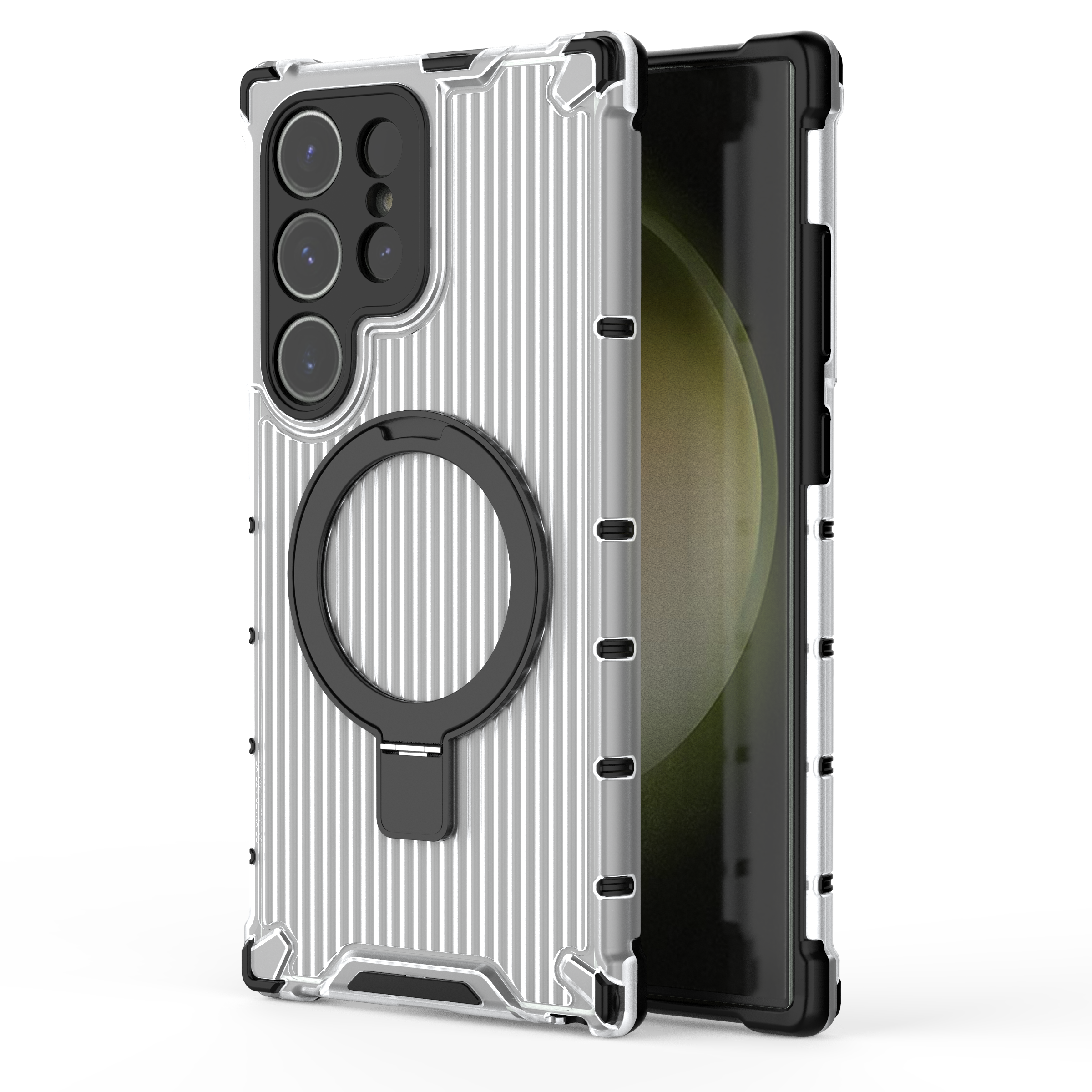 XPRO - Mag Matte Stripe - Samsung S25 Ultra Case 高度防撞磨砂磁吸充電支架手機保護殼