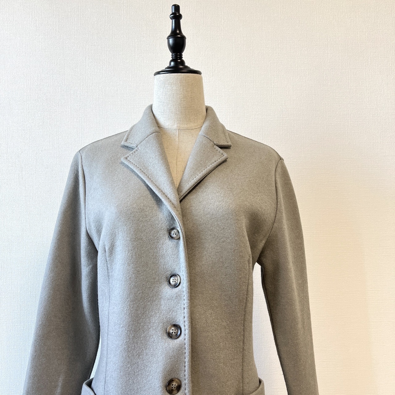 Les Copains灰色羊毛針織外套