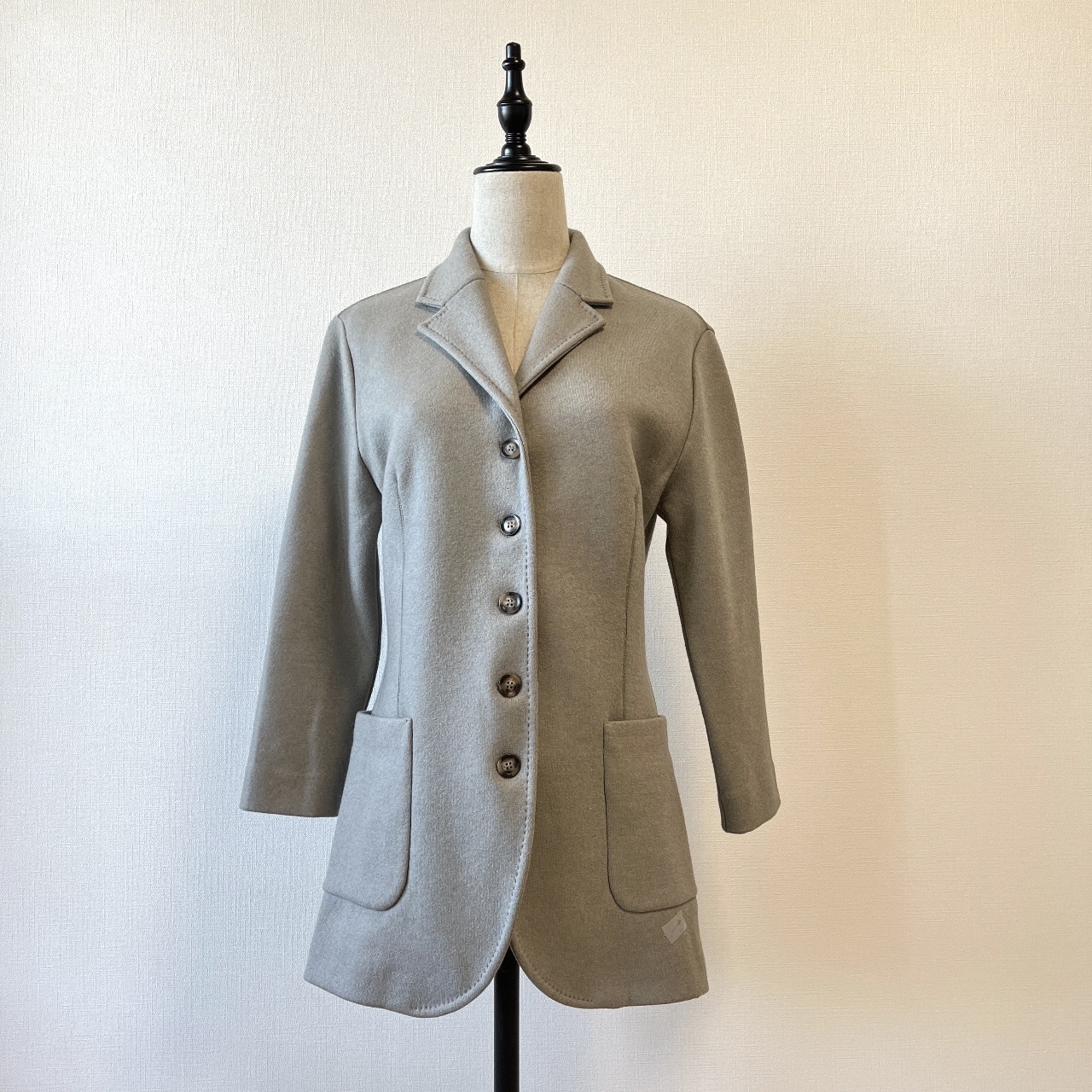 Les Copains灰色羊毛針織外套