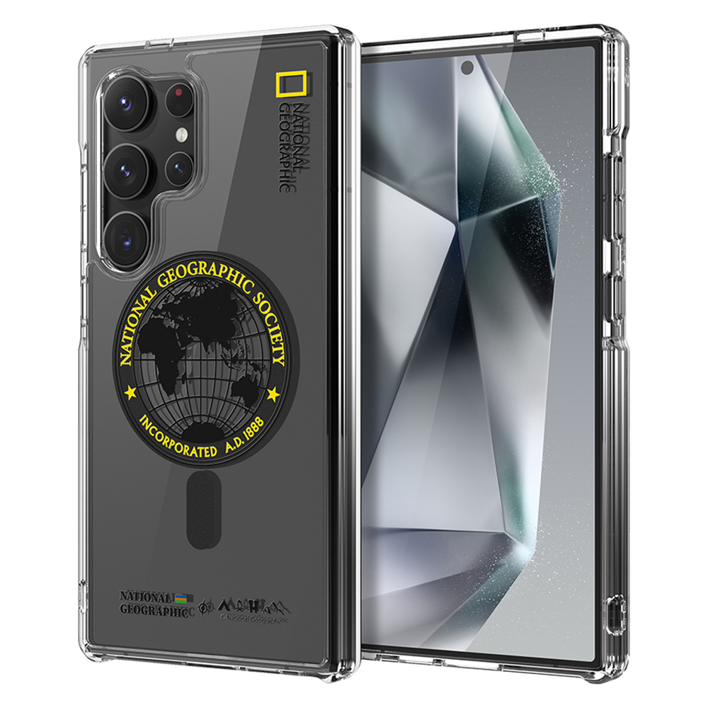 National Geographic - Magsafe Rugged - S25 Ultra Case 高度防撞透明磁吸充電手機硬殼