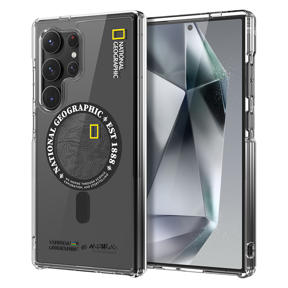 National Geographic - Magsafe Rugged - S25 Ultra Case 高度防撞透明磁吸充電手機硬殼