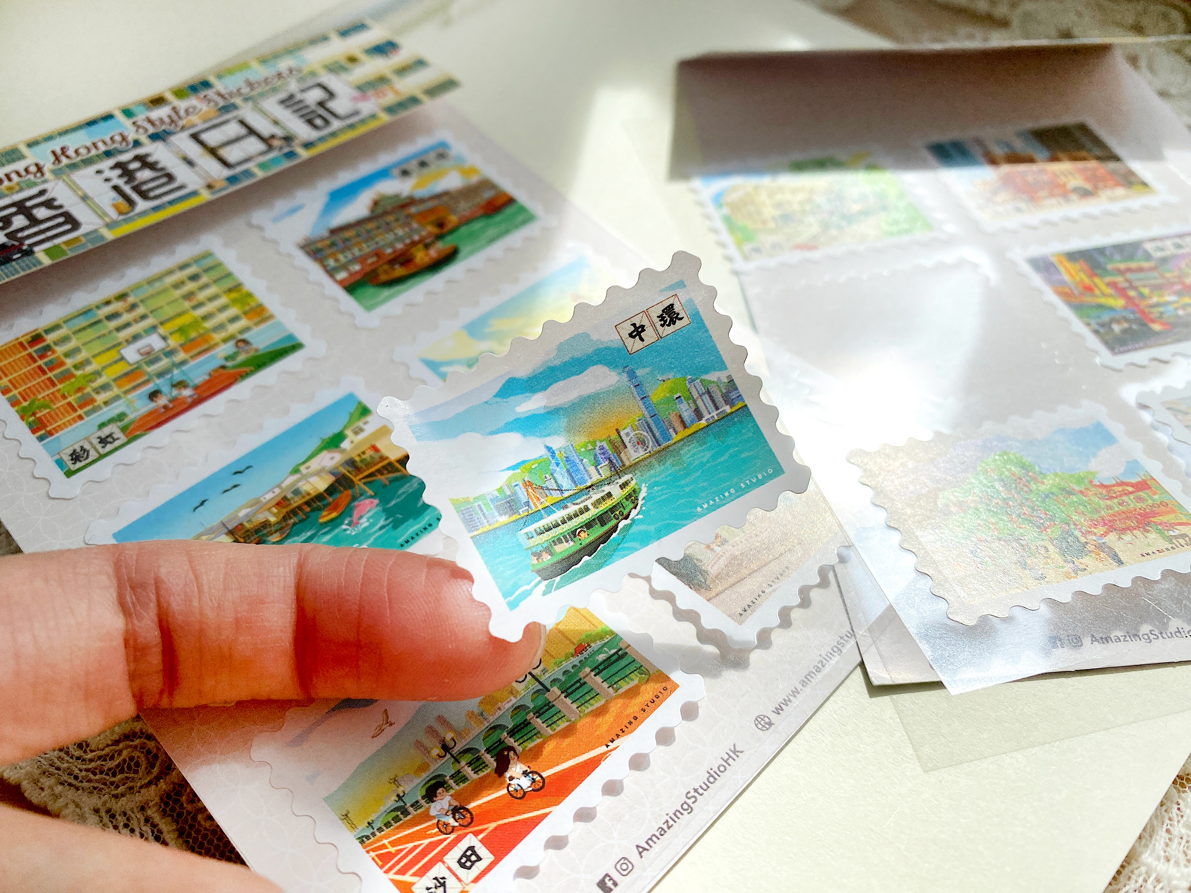【郵票造形貼紙 - 香港日記01】 貼紙丨Amazing Studio